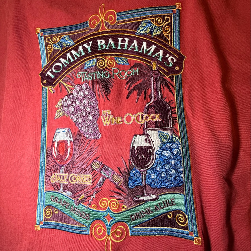 Tommy Bahama Red Wine Graphic Shirt